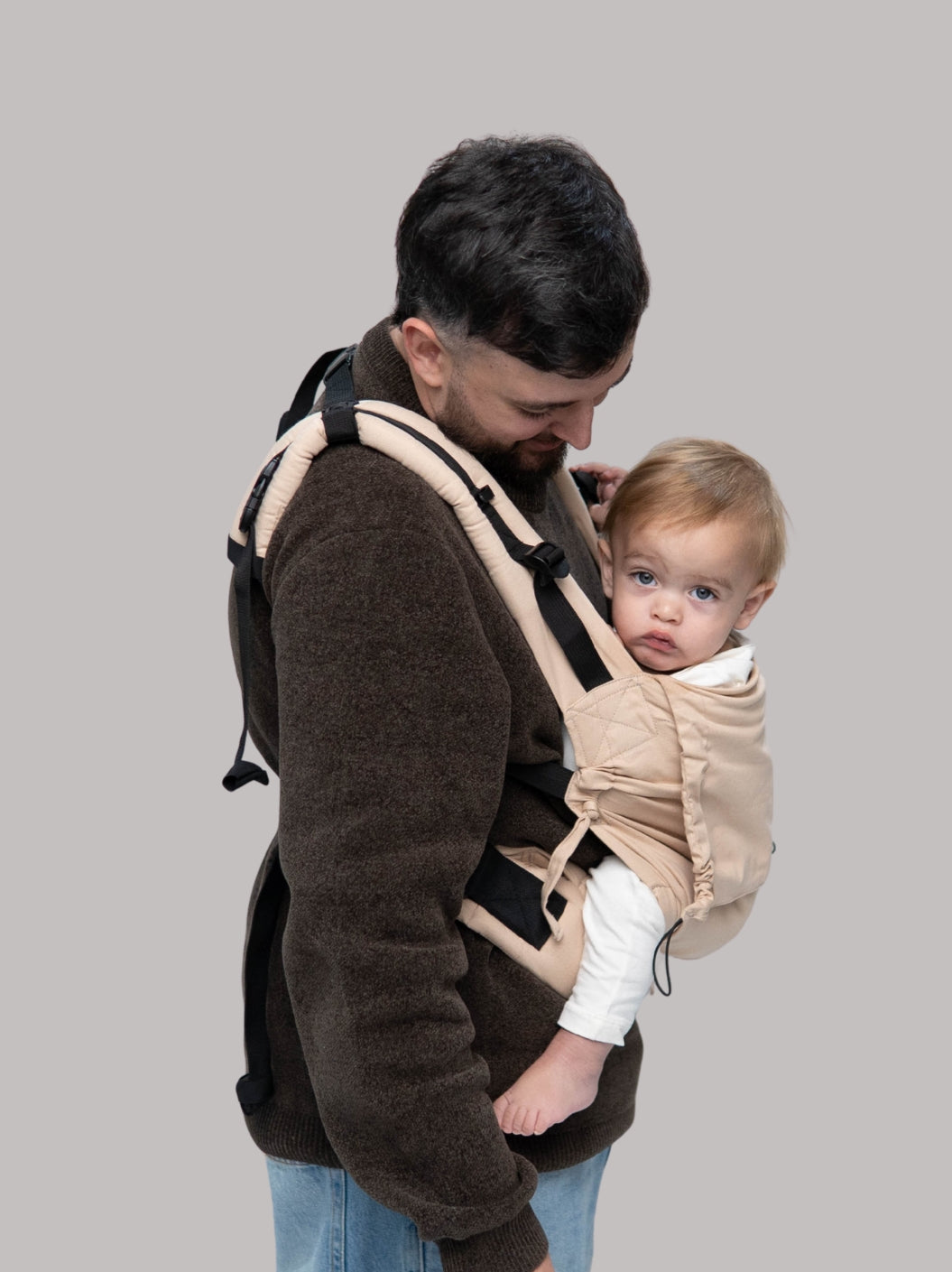 Mochila Evolutiva Ergonômica para Bebê Areia