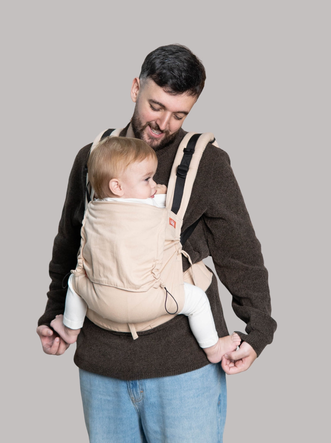 Mochila Evolutiva Ergonômica para Bebê Areia