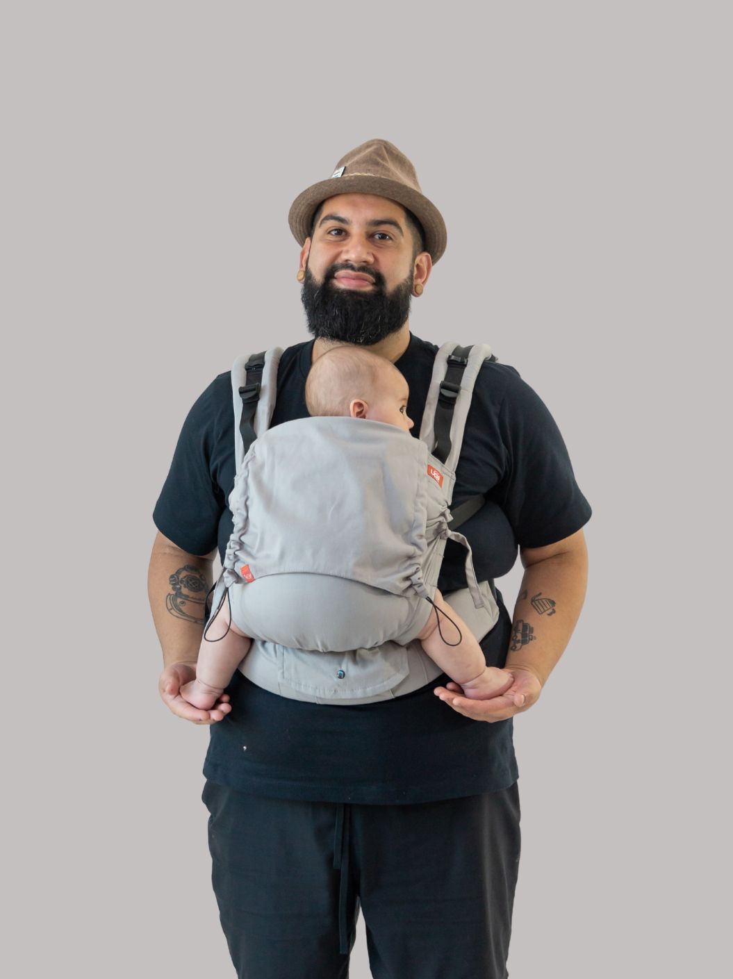 Mochila Evolutiva Ergonômica para Bebê Cinza