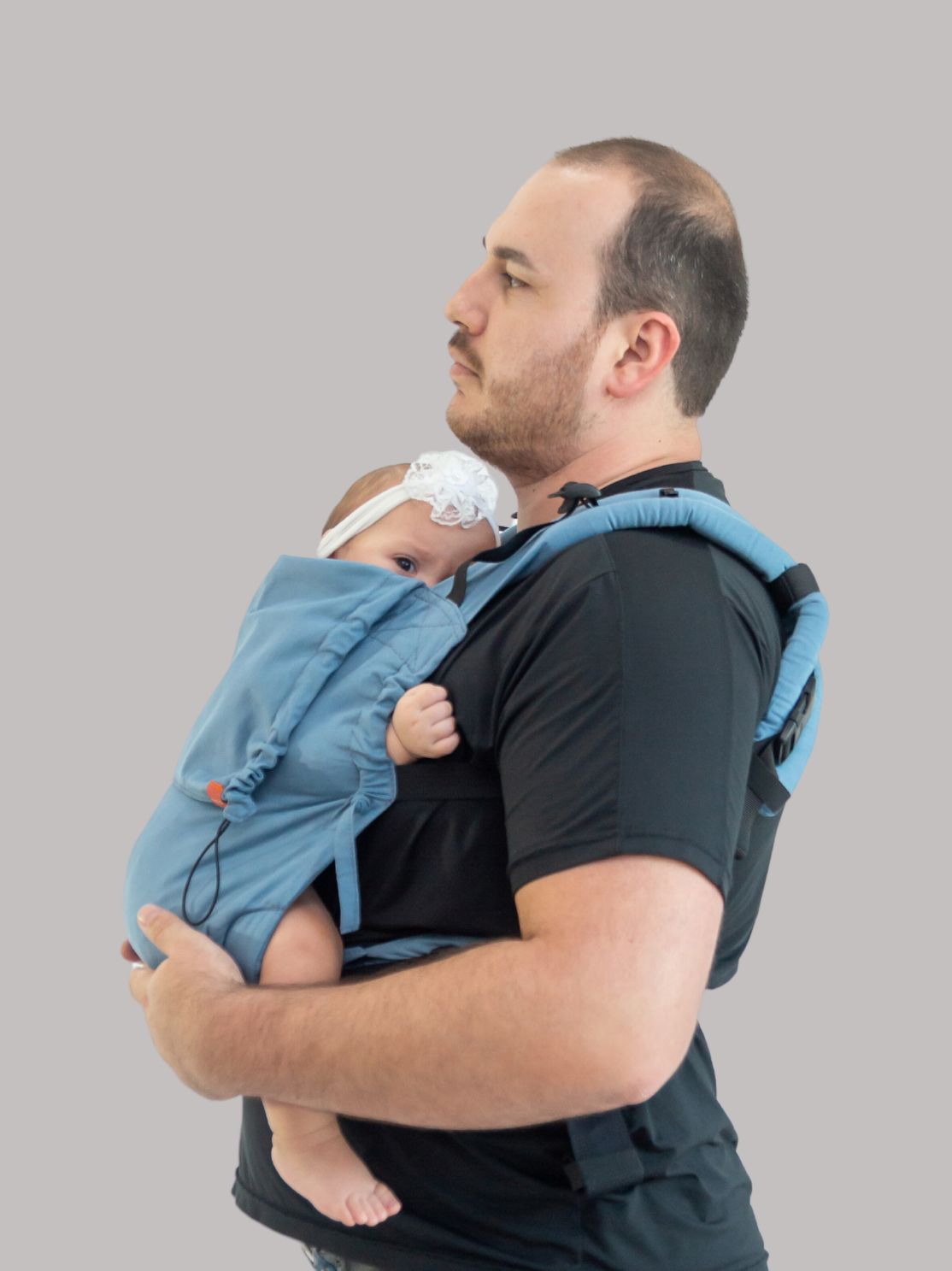 Mochila Evolutiva Ergonômica para Bebê Azul Pedra