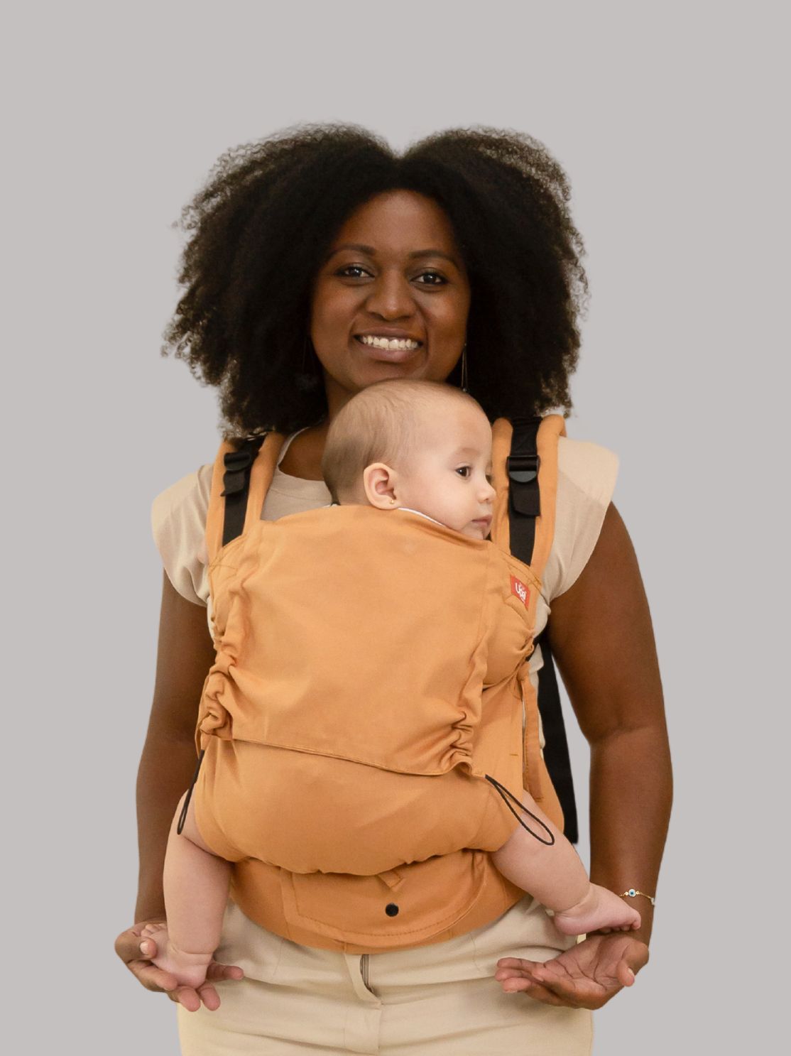 Mochila Evolutiva Ergonômica para Bebê Caramelo