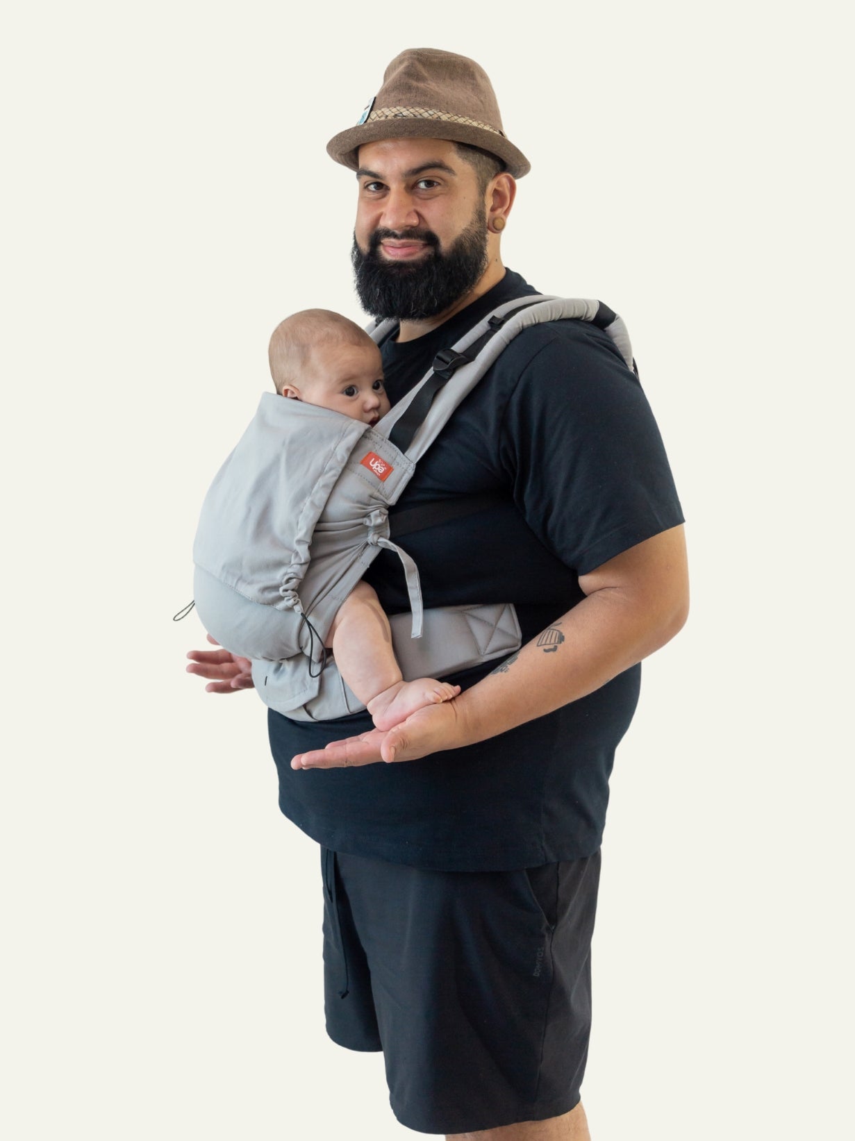 Mochila Evolutiva Ergonômica para Bebê Cinza