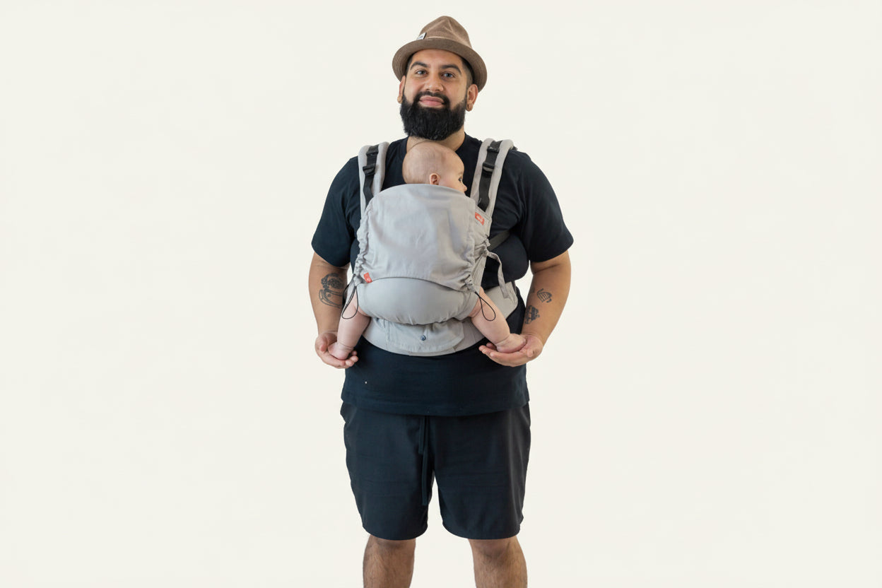 Mochila Evolutiva Ergonômica para Bebê Cinza