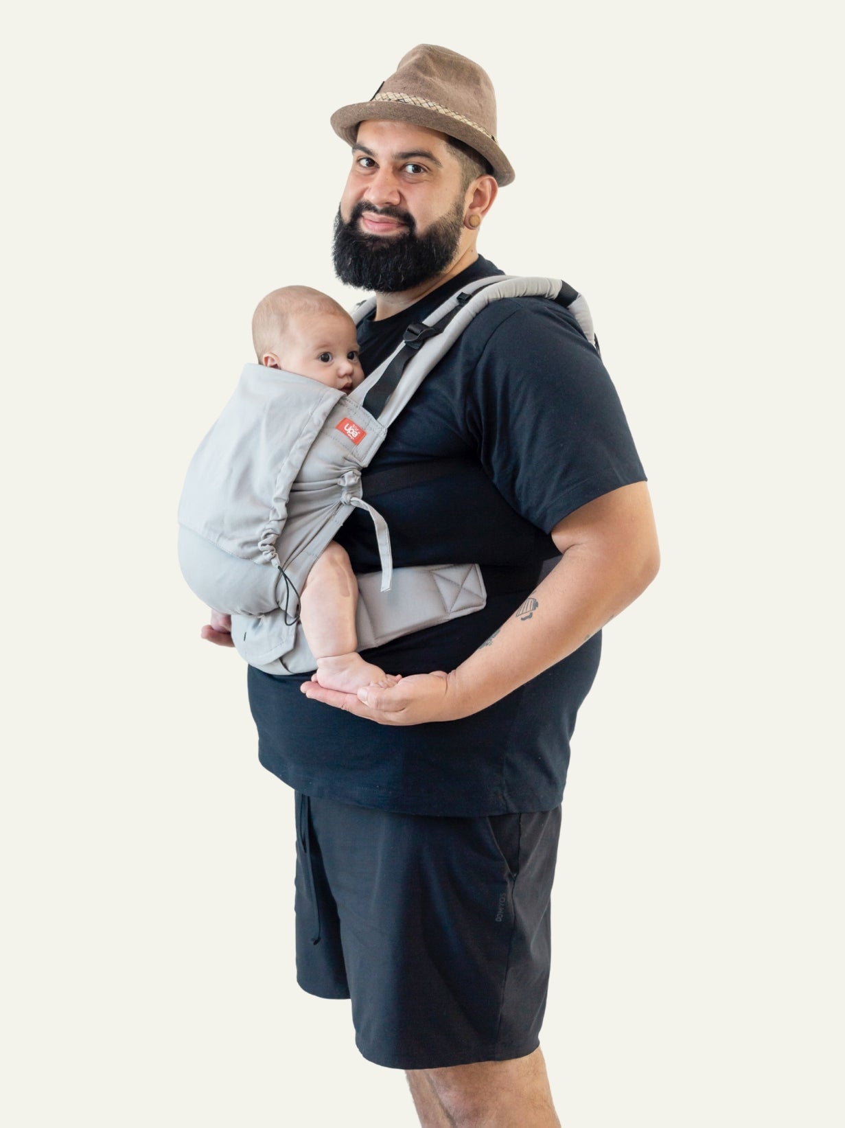 Mochila Evolutiva Ergonômica para Bebê Cinza