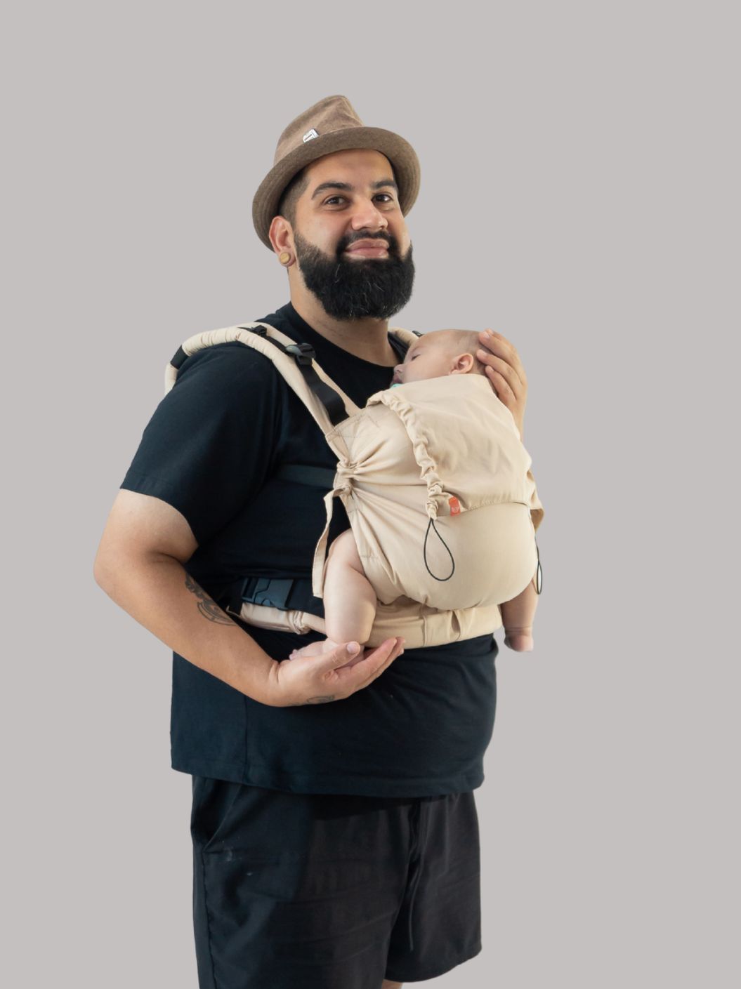 Mochila Evolutiva Ergonômica para Bebê Areia