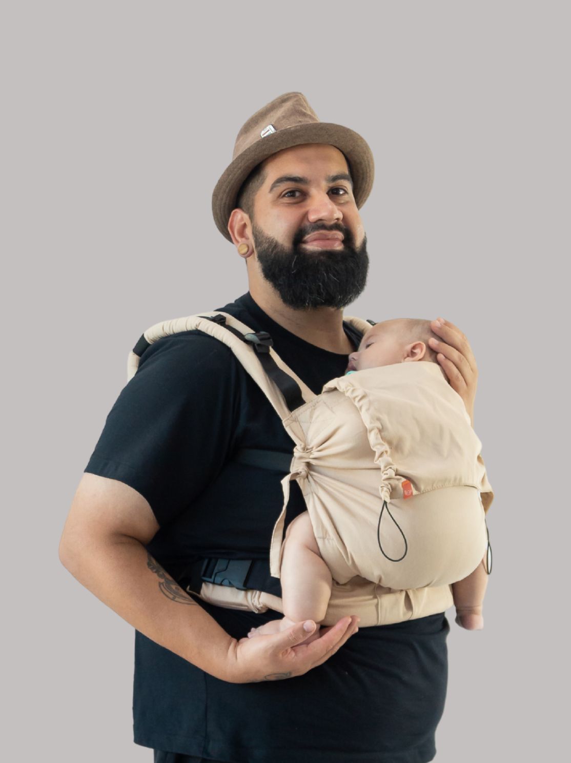 Mochila Evolutiva Ergonômica para Bebê Areia